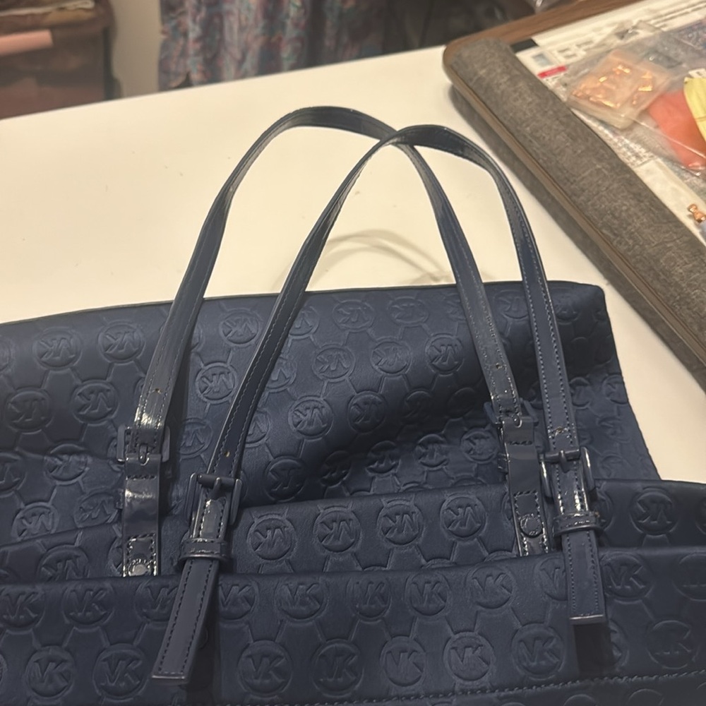 Michael Kors tote bag navy blue - Picture 2 of 9